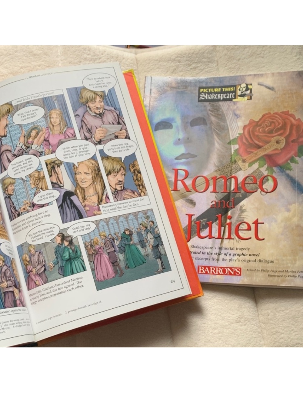 Graphic shakespeare Romeo and Juliet and the merchant of Venice